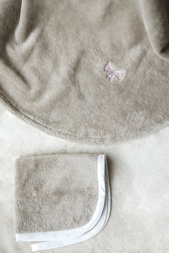 asciugamano e accappatoio coordinato per bambini