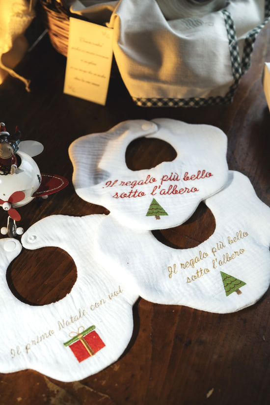 bavaglini regalo di natale per bambini e neonati
