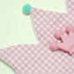 Coroncina a Scacchi Rosa